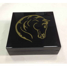 Black Glossy Wooden Packaging Box For Jewelry Bangle